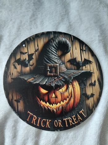 Décoration en bois pour Halloween