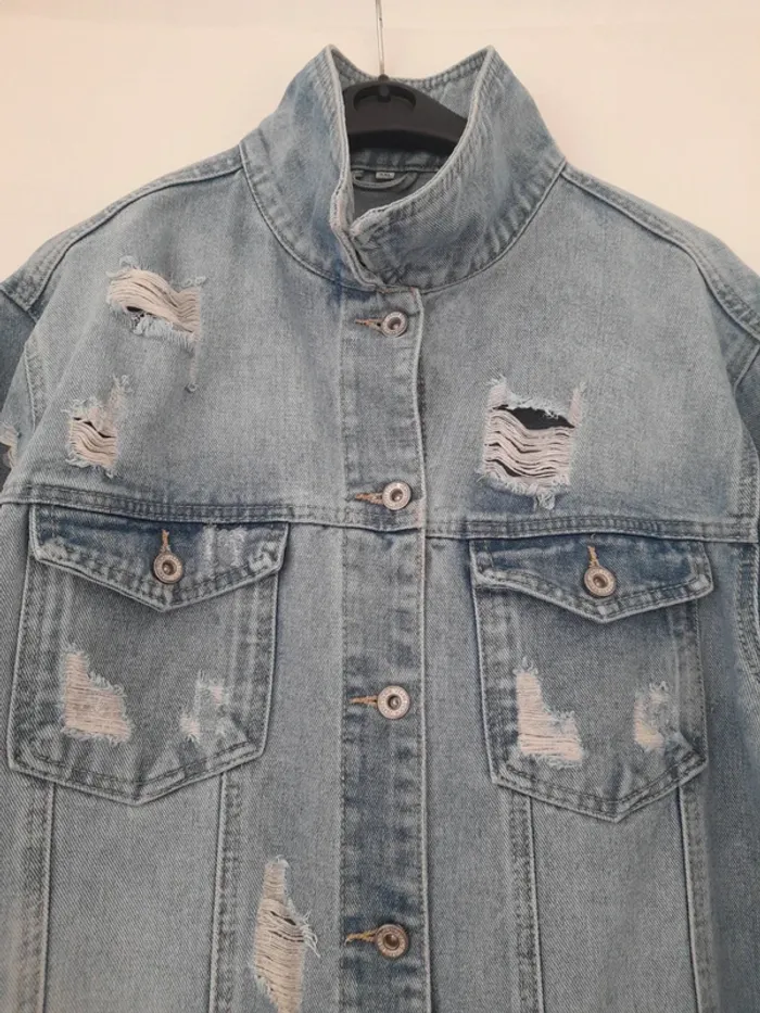 Veste en jean longue - photo numéro 3