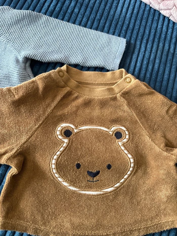 Lot de 2 pull/gilet 1 mois Obaïbi - photo numéro 2