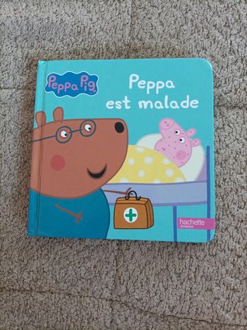 Livre Peppa pig cartonné : Peppa est malade