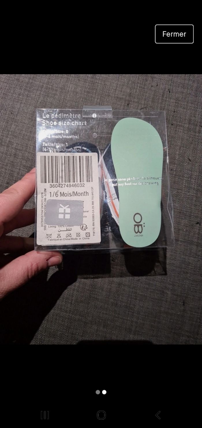 Chaussure 1/6 mois - photo numéro 2