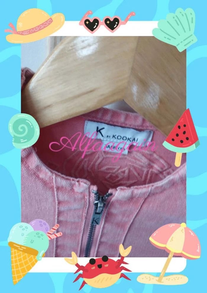 Veste courte rose kookai 3ans - photo numéro 4