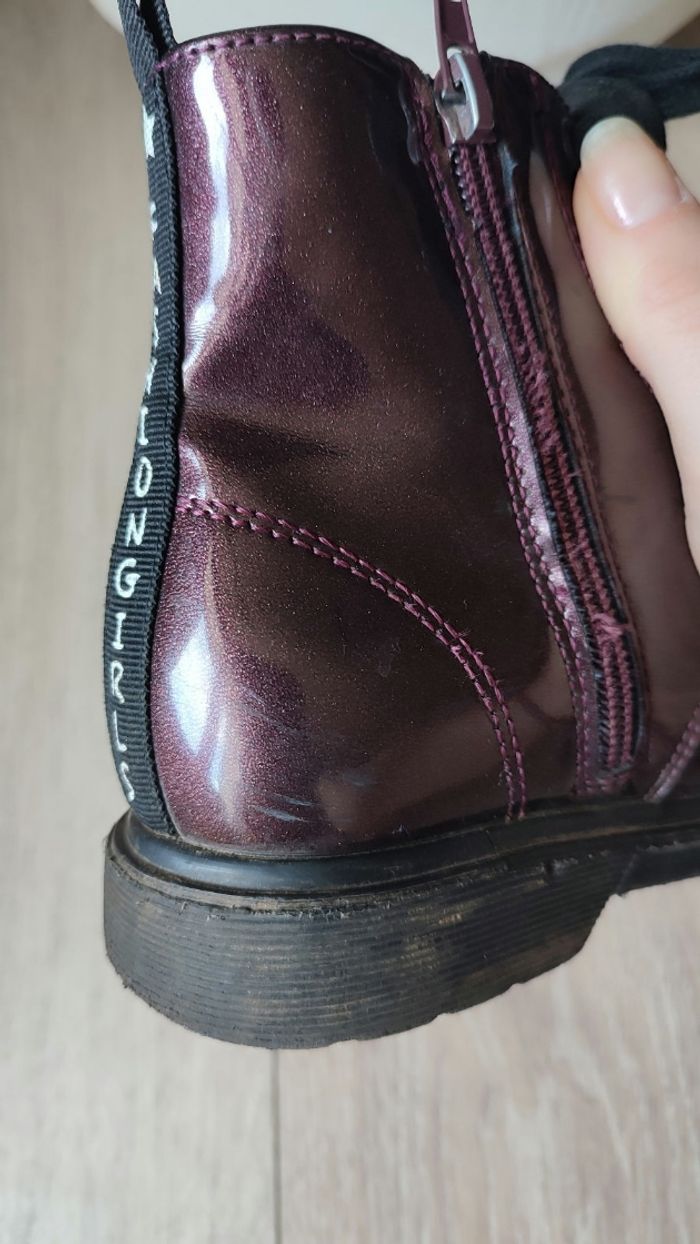 Bottines vernies  lacets et fermeture éclair fille Liberto La Halle - photo numéro 9