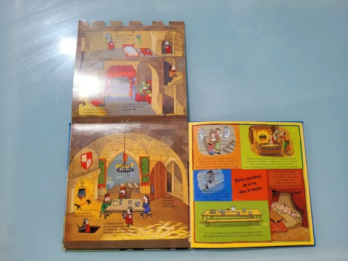 Livre animé de flaps, tirettes.. Kididoc 🛡 Les Chateaux-Forts 🐎 - photo numéro 6