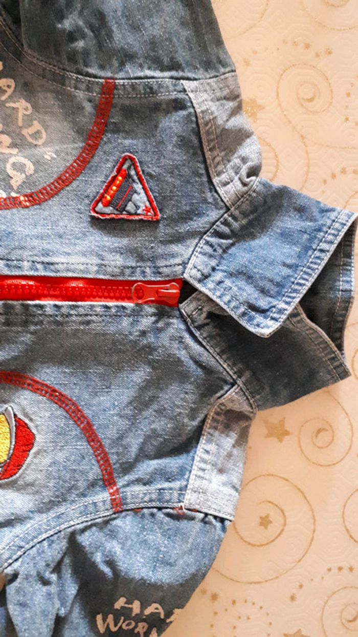 Veste en jean manche longue - photo numéro 5