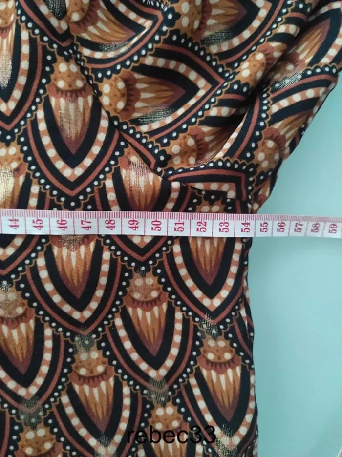 Robe Tunique imprimer manches longues - photo numéro 4