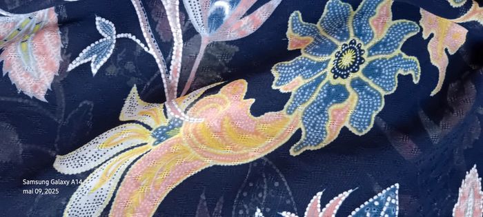 Blouse en voile motif floral coloré marine femme XXL janis & john - photo numéro 18