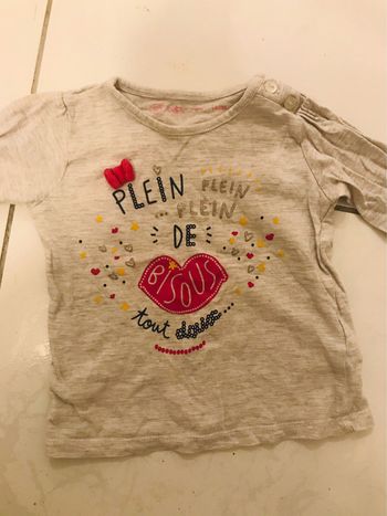 Tee shirt manches longues bisous