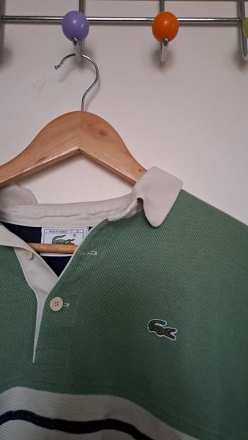 Pull Lacoste vert et bleu vintage