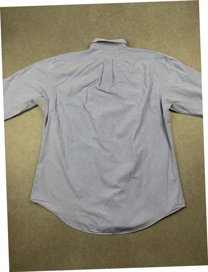 Chemise shirt Ralph Lauren bleu à rayure old money taille L - photo numéro 3