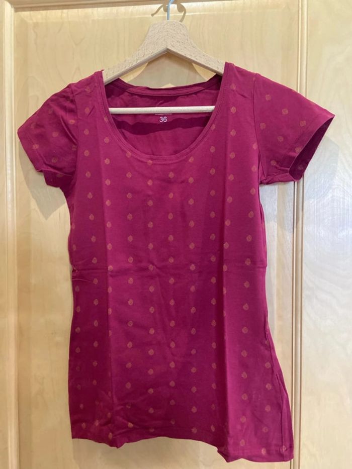 Teeshirt rose foncé