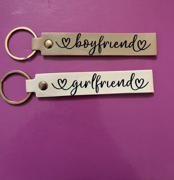 Porte clé duo petite copine/petit copain