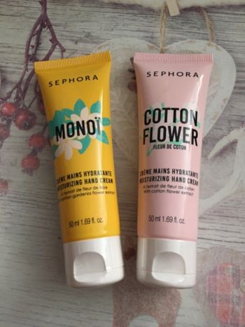 Lot 2 crèmes main Sephora avec opercule