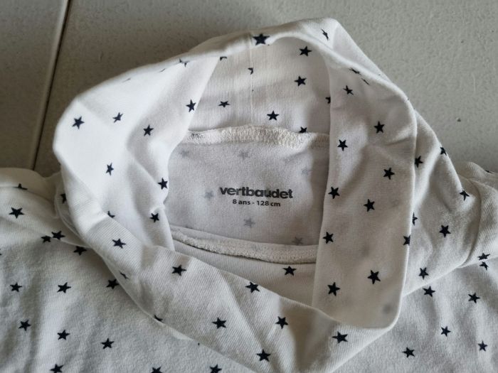 Lot de 3 tee-shirts col roulé 8 ans Vertbaudet - photo numéro 3