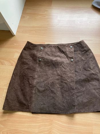 Mini jupe cuir vintage