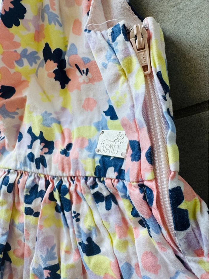 Robe à fleurs 2 ans sergent major fleurs rose - photo numéro 4