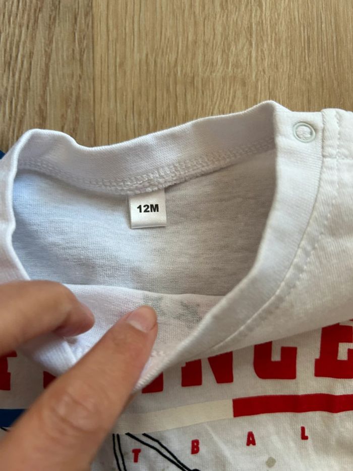 Lot 2 T-shirt’s bébé équipe de France 12 mois - photo numéro 2