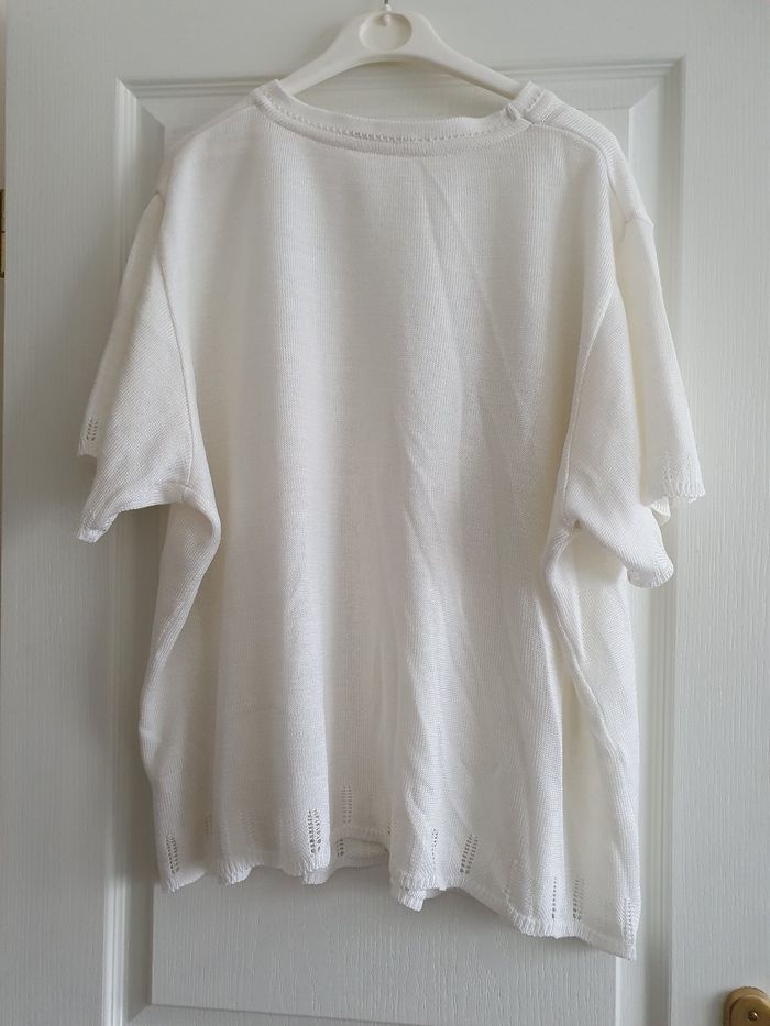Pull léger blanc DAXON taille 54 - photo numéro 2