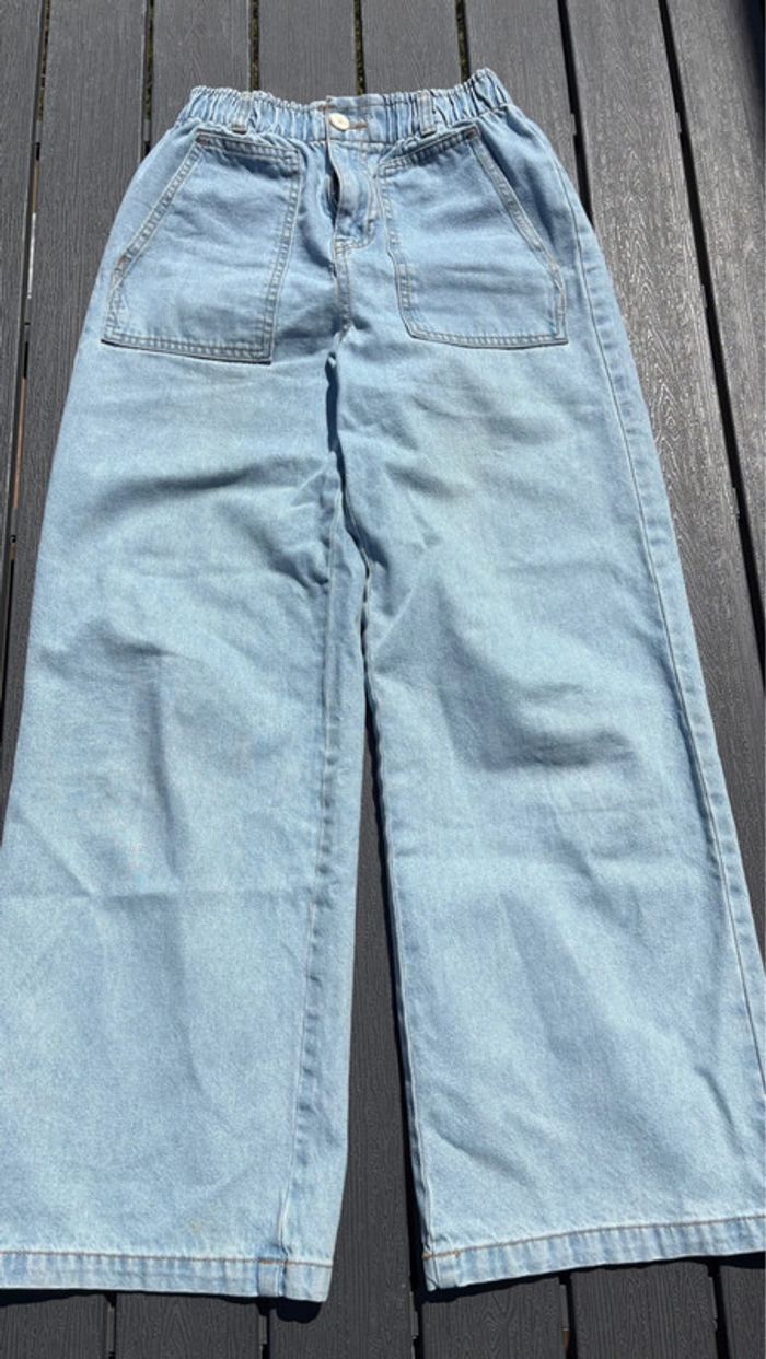 Jean large bleu Kiabi taille 32 - photo numéro 2
