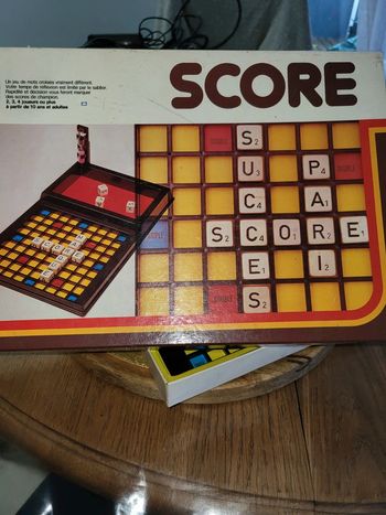 Jeu de société score vintage