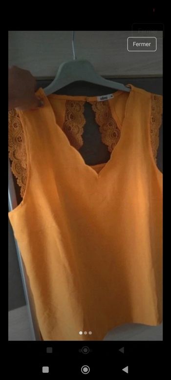 T-shirt ou débardeur neuf Gémo couleur jaune