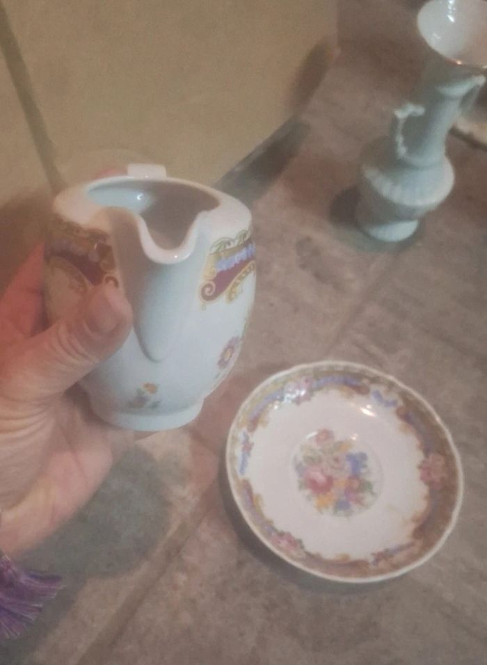 Cremier et soucoupe limoges - photo numéro 4