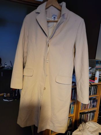 Long manteau en laine taille 36