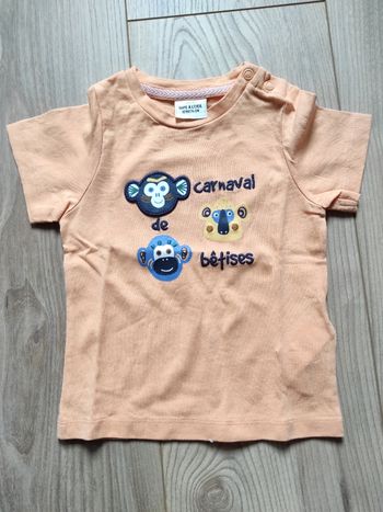 T-shirt manches courtes 12 mois Tape à l'oeil