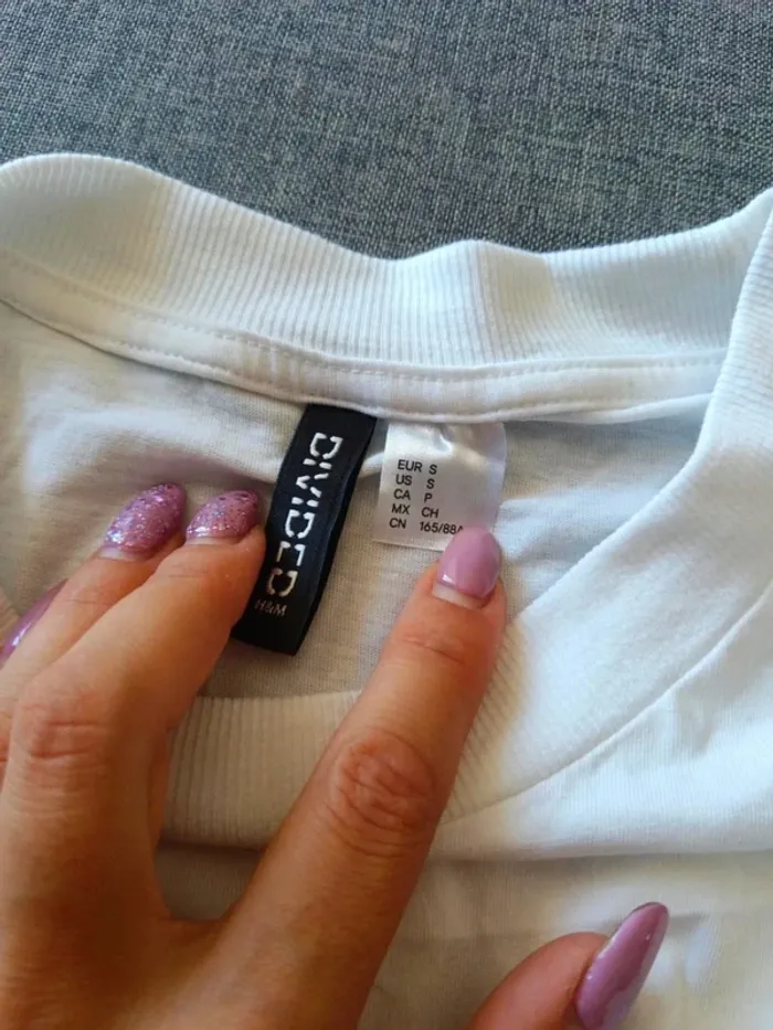 C46 t-shirt blanc H&M S - photo numéro 4