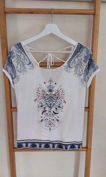 Haut blouse manches courtes T 38 Esprit
