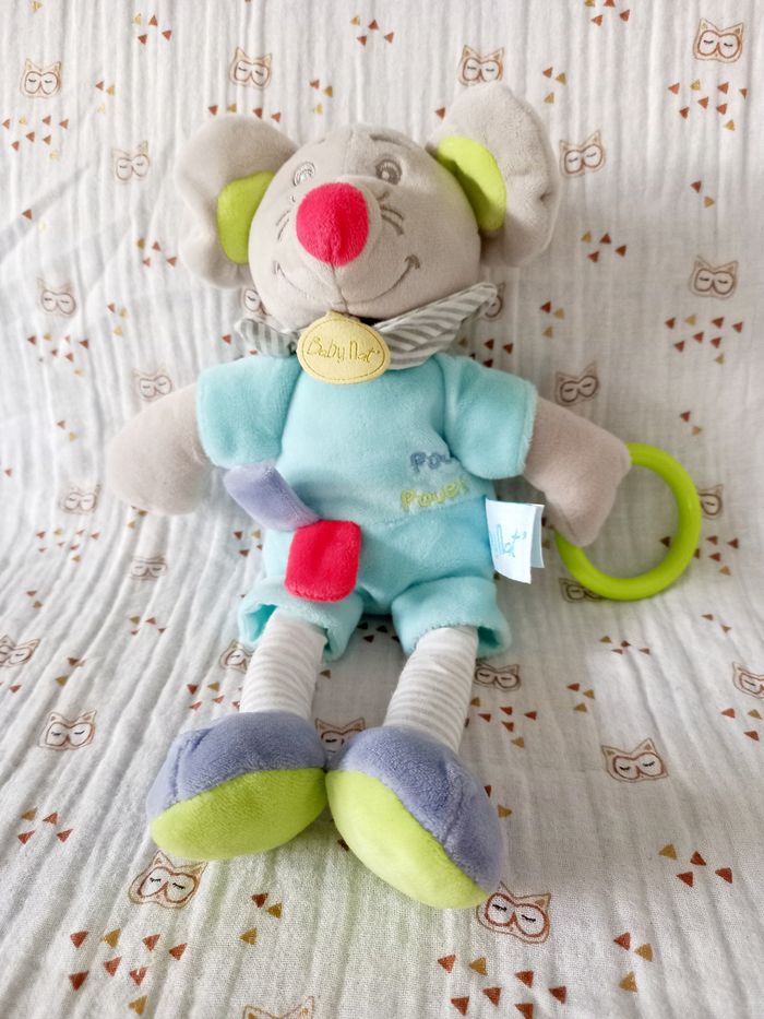 Doudou souris d'activité Baby Nat Marceau