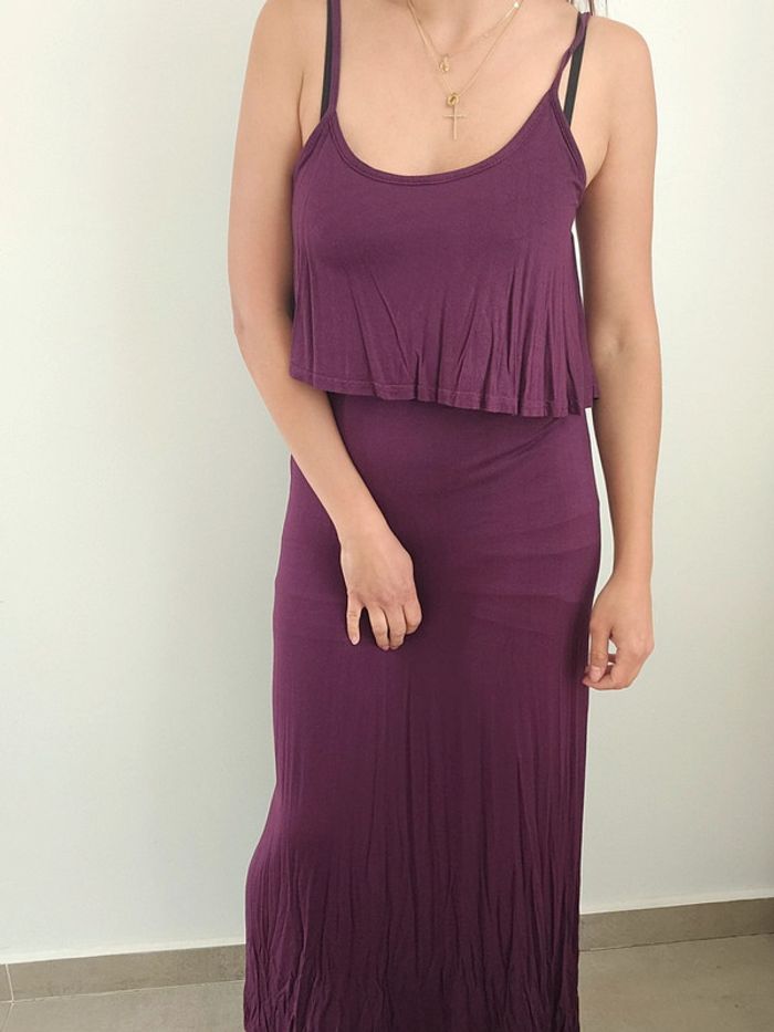 Robe longue bordeaux - photo numéro 4