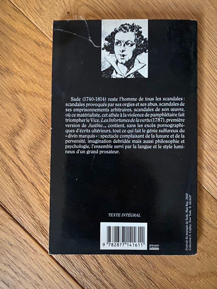 Sade, Les infortunes de la vertue, édition vintage 1993 - photo numéro 2