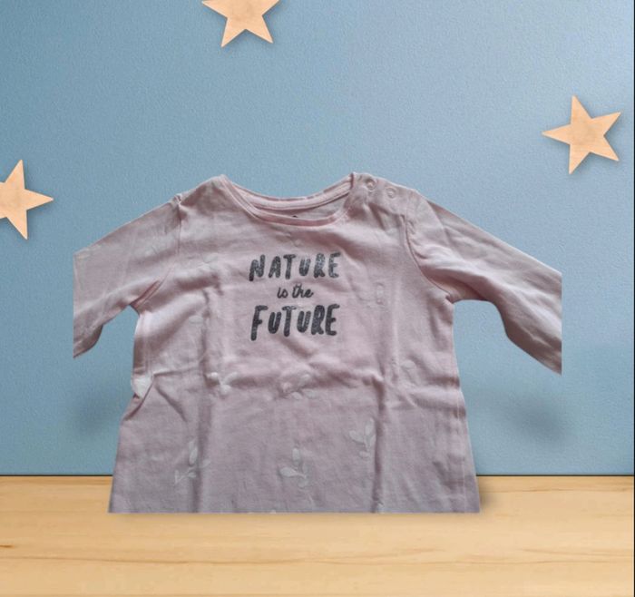 Tee-shirt fille 12 mois manches longues Z Grain de blé - photo numéro 2