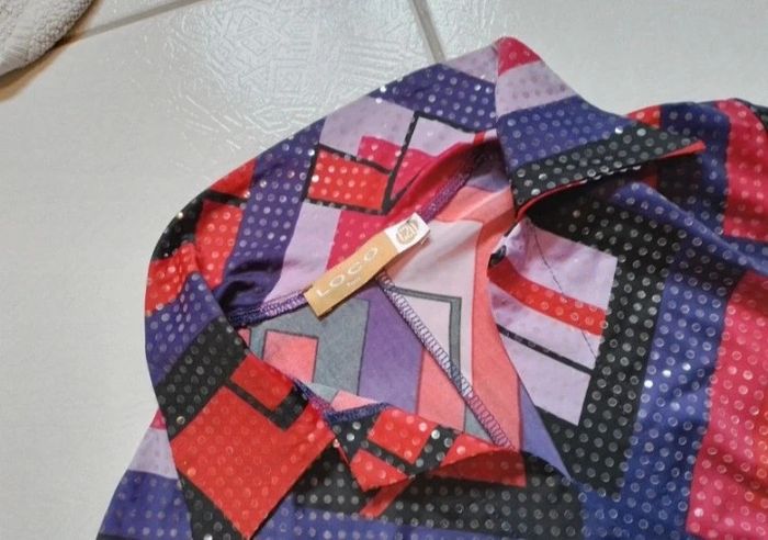 Chemisier femme rouge violet - photo numéro 15