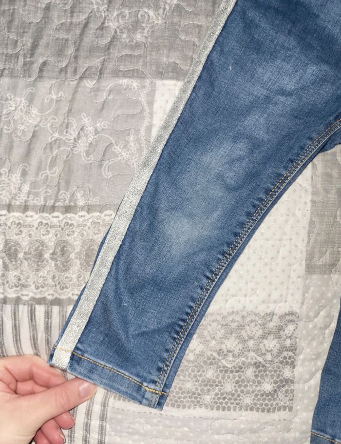 Jean bandes argenté 24 mois - photo numéro 2