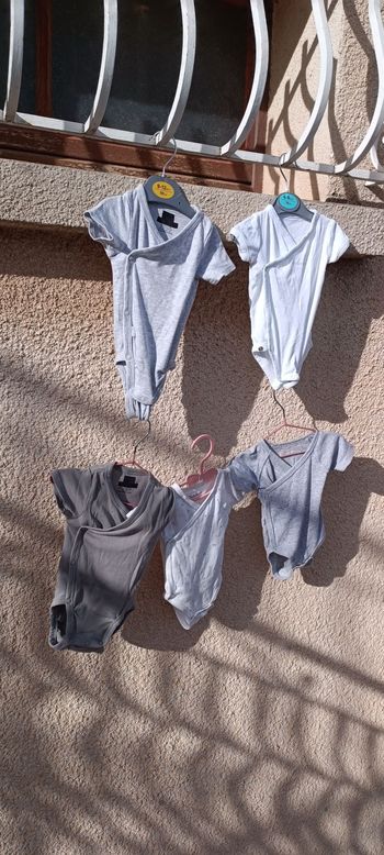 Lot de 5 bobies manches courte