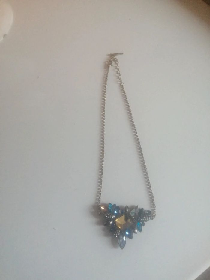 🌸Collier plastron orné de Cristaux "vintage" 🌸 - photo numéro 3