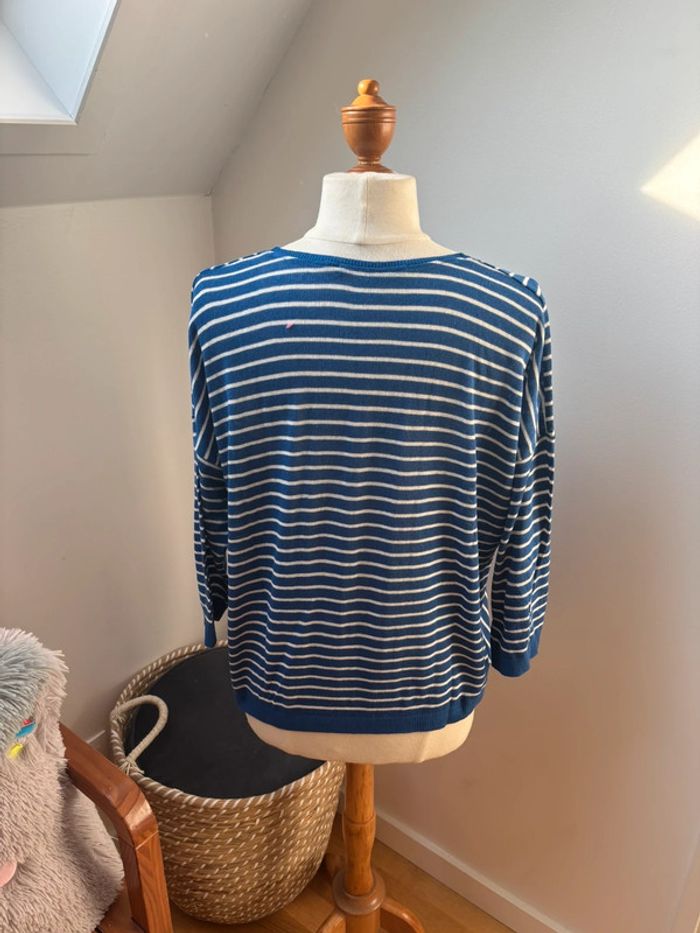 💙 sublime pull fin - La Fée Maraboutée - T38/40 - photo numéro 7