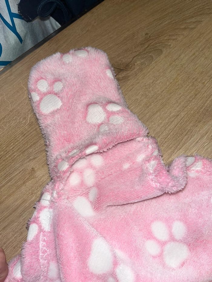 Cape plaid  patpatrouille avec capuche et gant - photo numéro 4