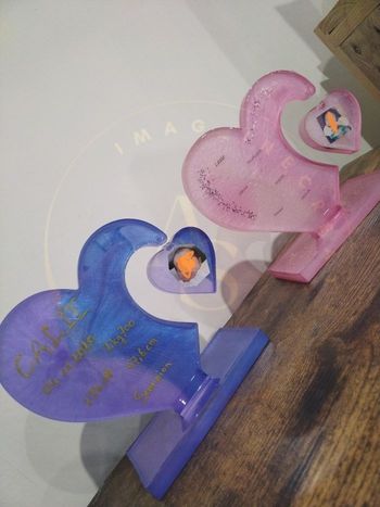 Coeur suspendu personalisable