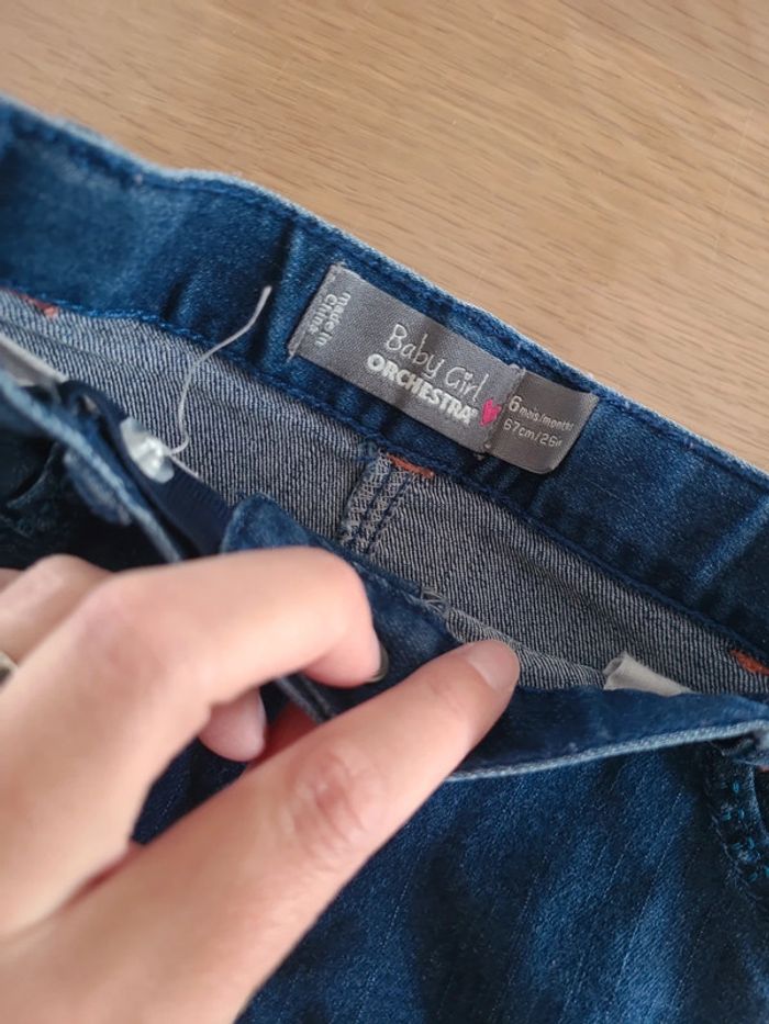 Lot 2 jeans 6 mois - photo numéro 2