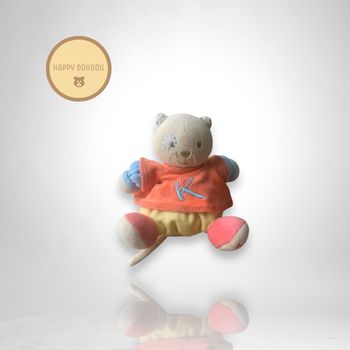 Peluche Chat boule orange 2007 Kaloo A808