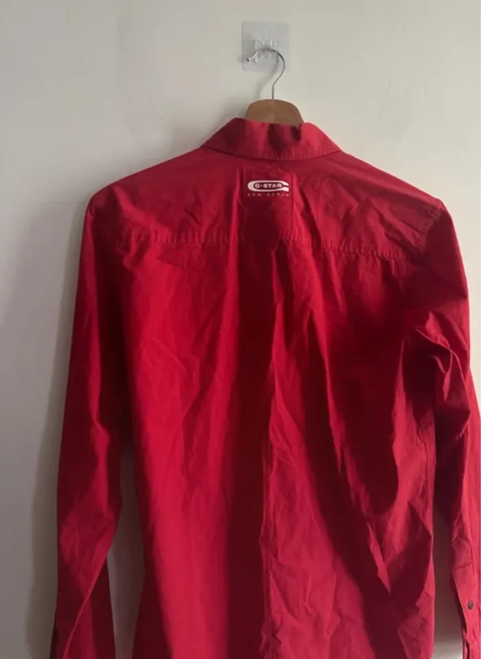 Chemise G-Star Raw rouge – Taille M - photo numéro 4