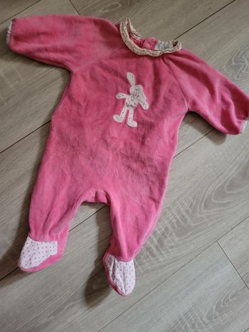 Pyjama rose bébé 3 mois