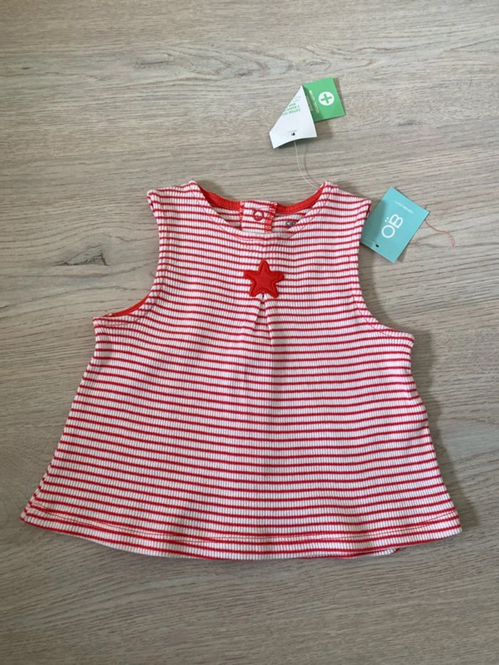 T-shirt tunique Obaibi 6 mois neuf