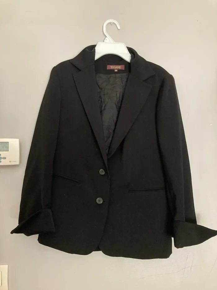 Veste blazer noire – marque Yugane – taille 38