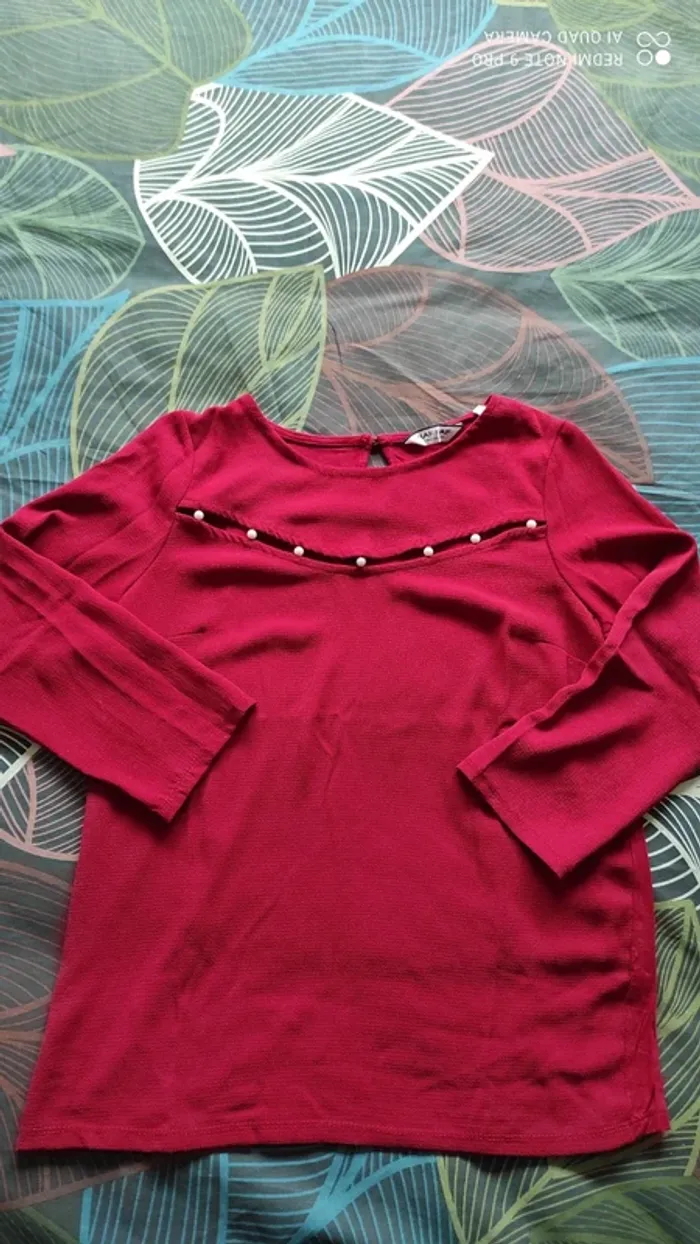 Blouse Naf Naf rouge - photo numéro 7