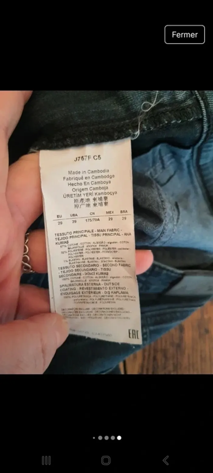 Jeans Armani Jeans model Rose eu 29 fr 38 - photo numéro 18