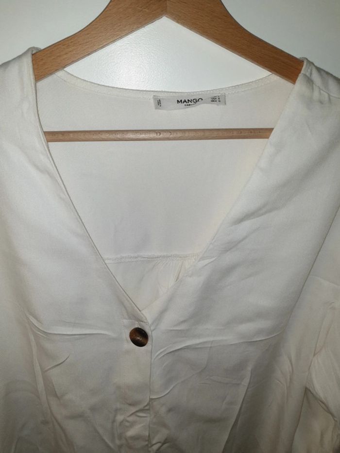 Blouse Mango blanche - photo numéro 2